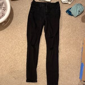 Old Navy Black rockstar super skinny jeans